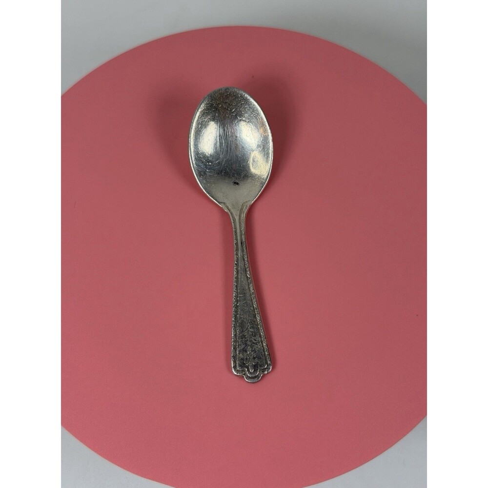 Vintage Sanborns Mexico Sterling Silver Baby Spoon Fleur de Lis SRSCo 925